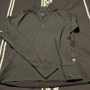 Champion Black Quarter-Zip Pullover